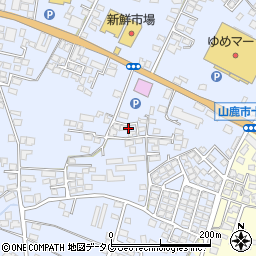 熊本県山鹿市古閑1326-22周辺の地図