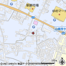 熊本県山鹿市古閑1326-23周辺の地図