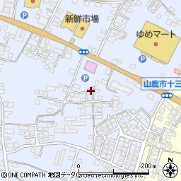 熊本県山鹿市古閑1326-6周辺の地図