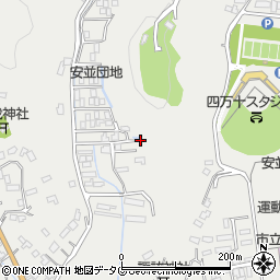 高知県四万十市安並周辺の地図