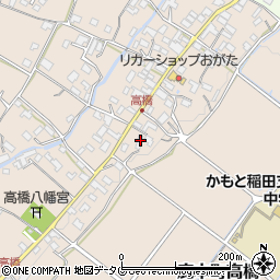 熊本県山鹿市鹿本町高橋周辺の地図