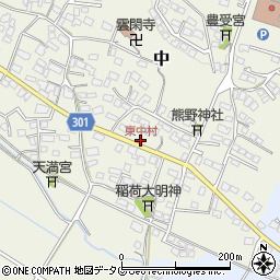 東中村周辺の地図