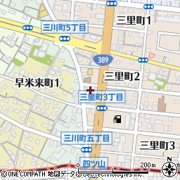 大牟田柳川信用金庫三川支店周辺の地図