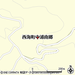 長崎県西海市西海町中浦南郷周辺の地図