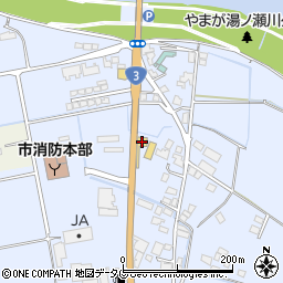 熊本トヨタ自動車株式会社　山鹿店周辺の地図