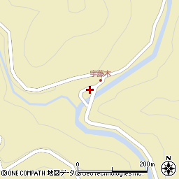 大分県佐伯市弥生大字尺間2148周辺の地図