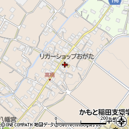 緒方酒店周辺の地図