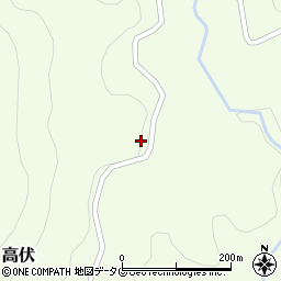 大分県竹田市高伏863周辺の地図