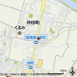 沖田公民館周辺の地図