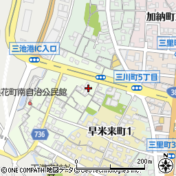 福岡県大牟田市浪花町29周辺の地図