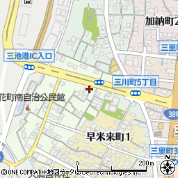 福岡県大牟田市浪花町29-4周辺の地図