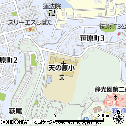 福岡県大牟田市笹原町周辺の地図