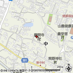 中区公民館周辺の地図