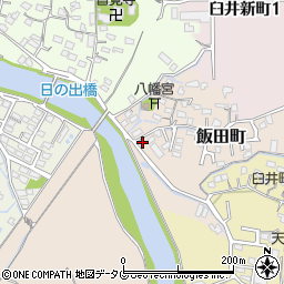 福岡県大牟田市飯田町9周辺の地図