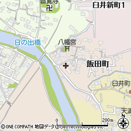福岡県大牟田市飯田町10周辺の地図