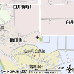 大牟田臼井郵便局周辺の地図