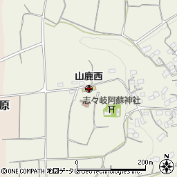 山鹿西保育園周辺の地図