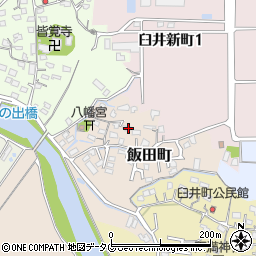福岡県大牟田市飯田町40周辺の地図