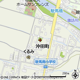 沖田町団地第三公園周辺の地図