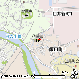 福岡県大牟田市飯田町51周辺の地図