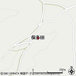 熊本県山鹿市保多田周辺の地図