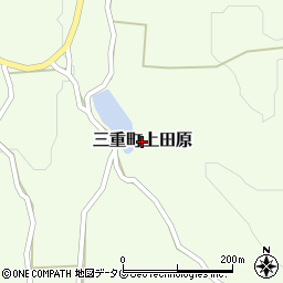 大分県豊後大野市三重町上田原周辺の地図