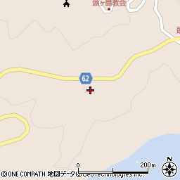 上五島空港線周辺の地図
