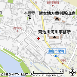 熊本県山鹿市山鹿120-13周辺の地図