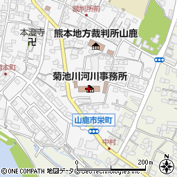 菊池川河川事務所周辺の地図