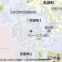 笹原町1丁目団地公園周辺の地図