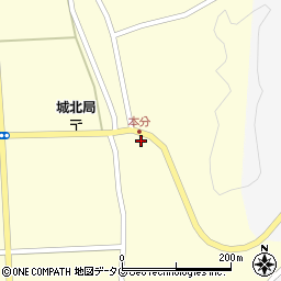 熊本県山鹿市菊鹿町木野2854-1周辺の地図