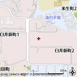福岡県大牟田市臼井新町周辺の地図