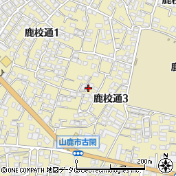 熊本県山鹿市鹿校通周辺の地図
