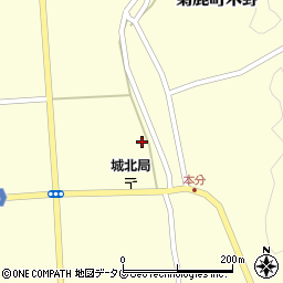 熊本県山鹿市菊鹿町木野3156周辺の地図