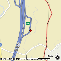 九州自動車道　玉名ＰＡ下り周辺の地図