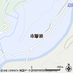 熊本県菊池市市野瀬周辺の地図