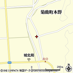 熊本県山鹿市菊鹿町木野2882周辺の地図