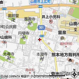 熊本県山鹿市山鹿301周辺の地図