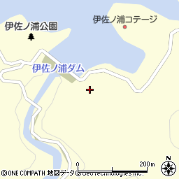 伊佐ノ浦ダム周辺の地図