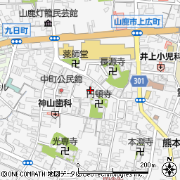 熊本県山鹿市山鹿56周辺の地図