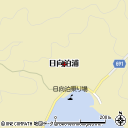 大分県佐伯市日向泊浦周辺の地図