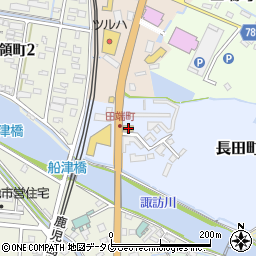 丸亀製麺 大牟田店周辺の地図