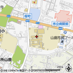 山鹿市立山鹿中学校周辺の地図