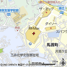 マクドナルド大牟田ミスターマックス店周辺の地図