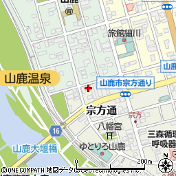 熊本県山鹿市宗方通周辺の地図