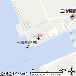 三池港周辺の地図