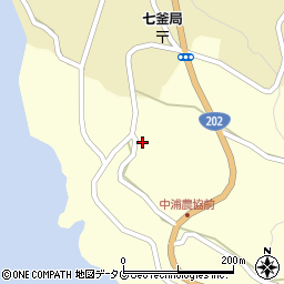 中浦ジュリアン記念公園周辺の地図