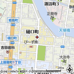 福岡県大牟田市樋口町周辺の地図