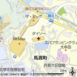 ダイソーミスターマックス大牟田店周辺の地図