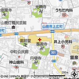 ひつじ屋衣料品店周辺の地図